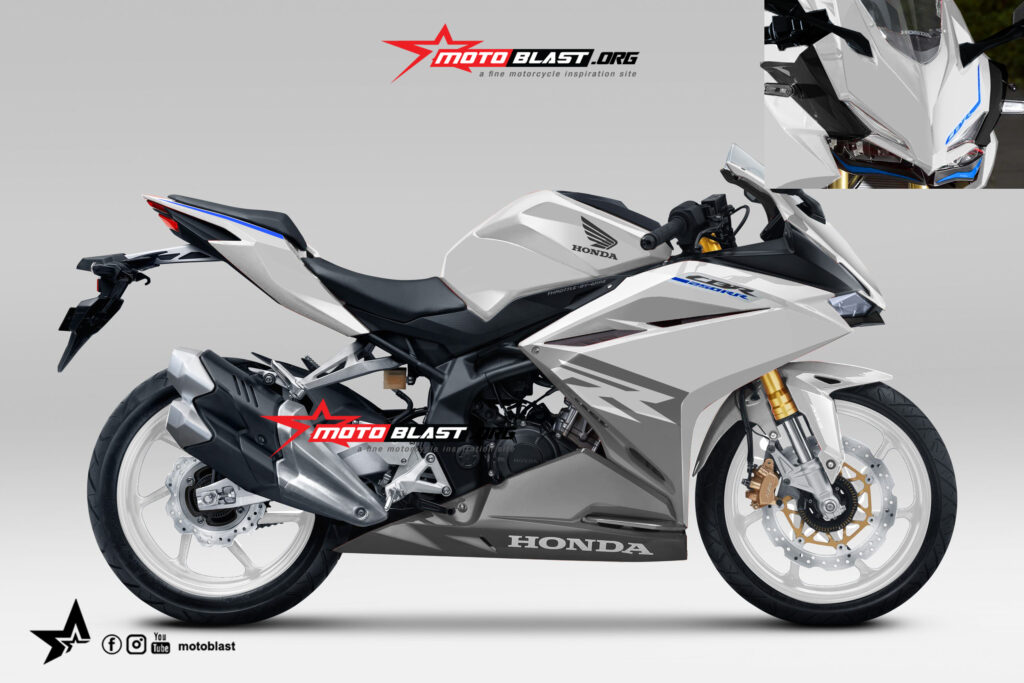 Cbr250rr Old. Modifikasi Striping CBR250RR Old White Japan Version