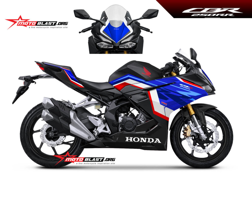 Modif Cbr250rr Hitam. Modifikasi Striping Honda New CBR250RR Black HRC