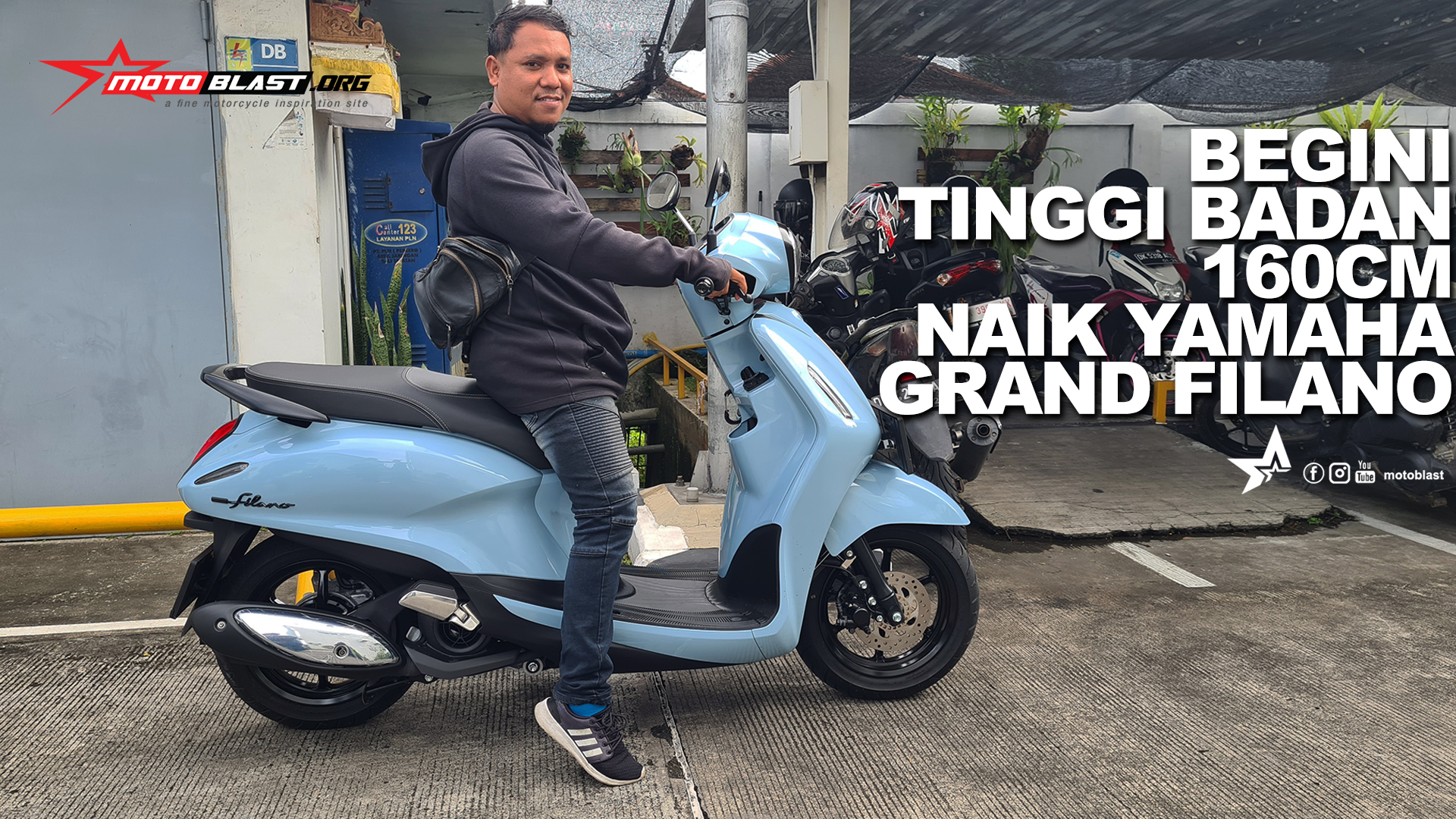 Motor Yang Cocok Untuk Tinggi Badan 160 Cm. Tinggi badan 160cm naik Yamaha Grand Filano