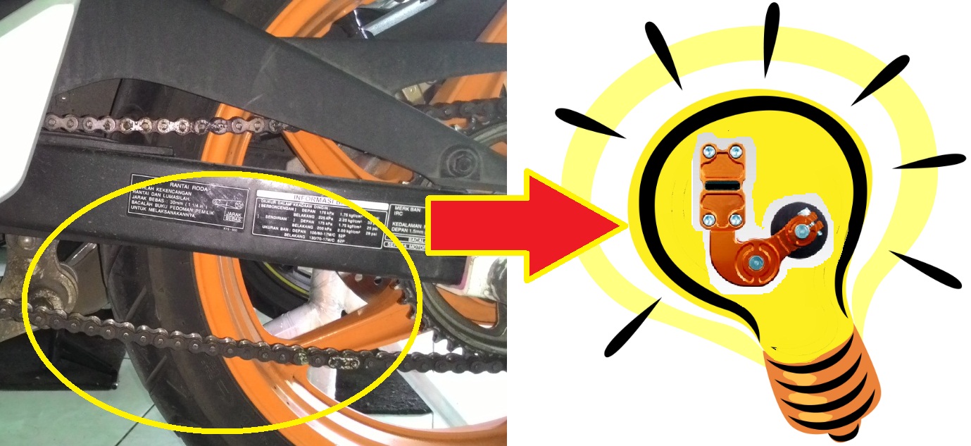 Cara Membuat Stabilizer Rantai. [Kreatif] Membuat Tensioner/Balancer Rantai Sprocket