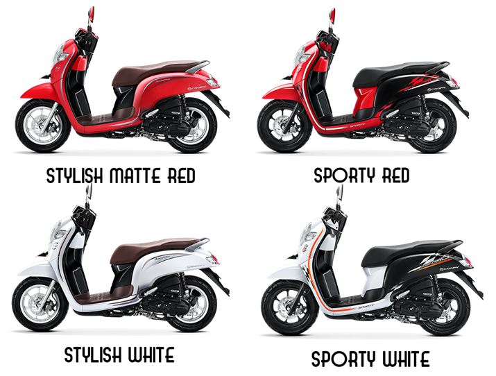 Warna Varian Scoopy 2017. Color Refreshment pada New Honda Scoopy eSP MY 2018, warna