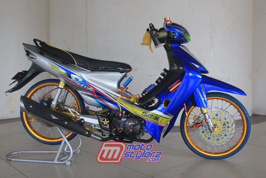 Suzuki Smash 2005 Modifikasi. Modifikasi Smash “2005 (Kampar): Multi Aseso Berjubah Thailook