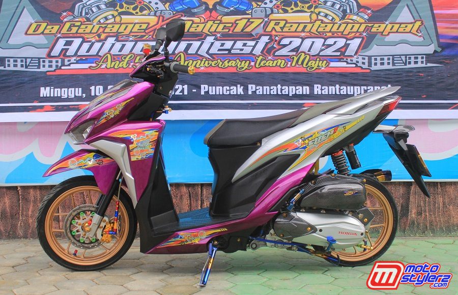 Vario Warna Ungu. Vario 150”2019-Pematang Siantar: Berganti Warna Ungu, Maskot