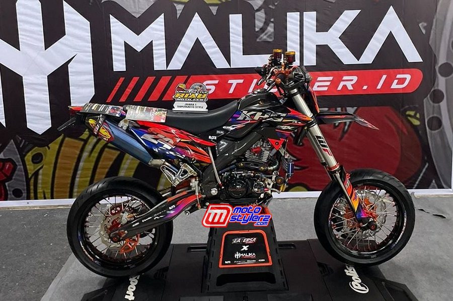 Mx Modif Klx. KLX”2014-Kab Kampar: Racikan Jitu Supermoto Labersa MX Shop