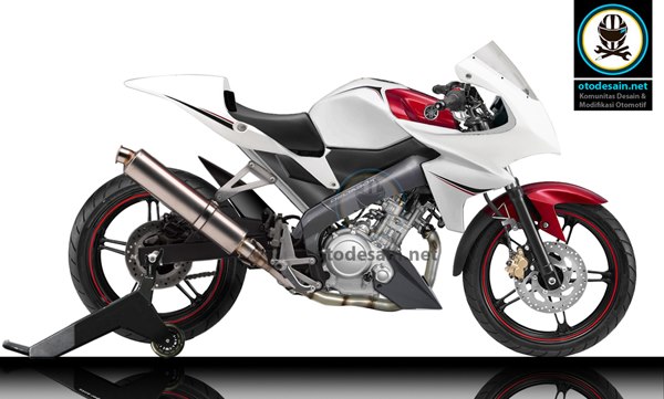 Modifikasi New Vixion Half Fairing. Desain Modifikasi New Vixion Ala Motor Balap Half Fairing
