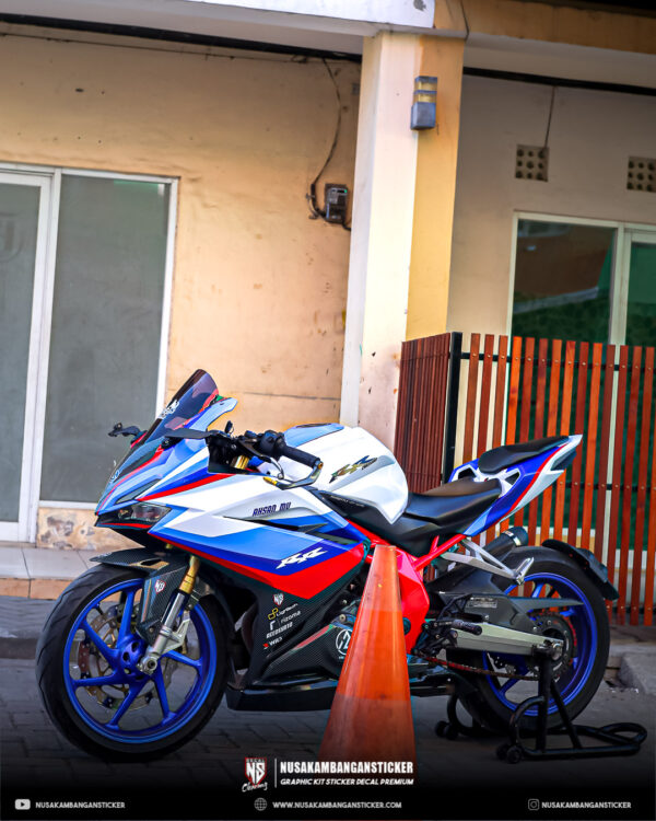 Cbr250rr Biru. Stiker Motor Honda CBR 250 RR Putih Biru Merah Fullbody