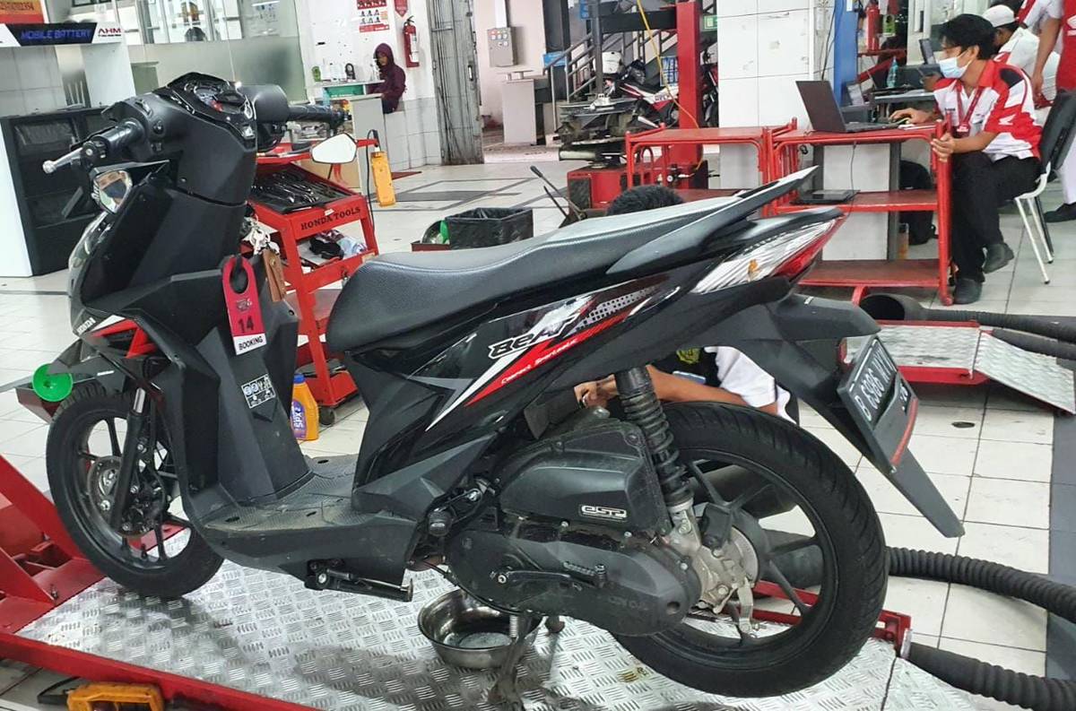 Biaya Pres Segitiga Motor. Segini Biaya Press Rangka Motor di Bengkel Resmi Honda