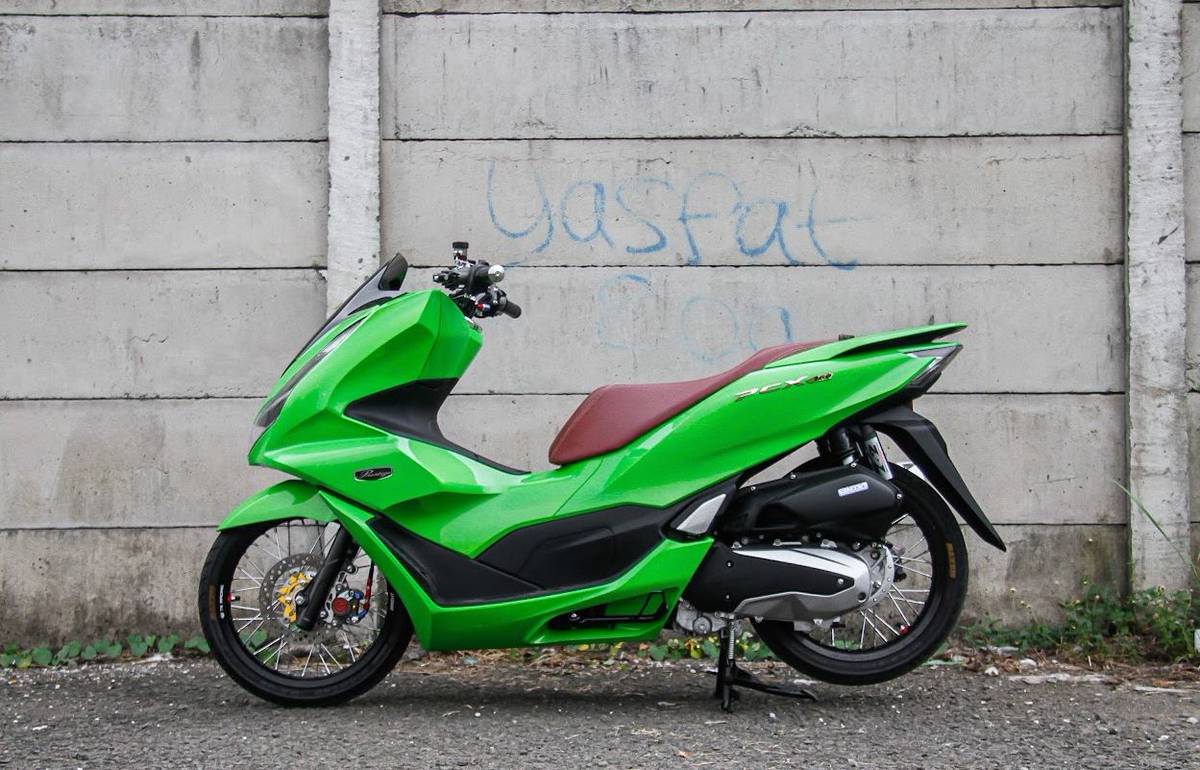 Pcx Jari Jari Ring 16. Dicekoki Pelek Jari-jari, Modifikasi Honda PCX 160 Jadi Makin