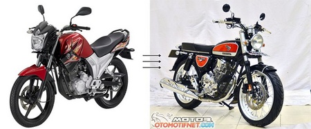 Cara Modif Megapro Jadi Cb. [Modifikasi] Yamaha Scorpio Ini Jadi CB100 Lawas!