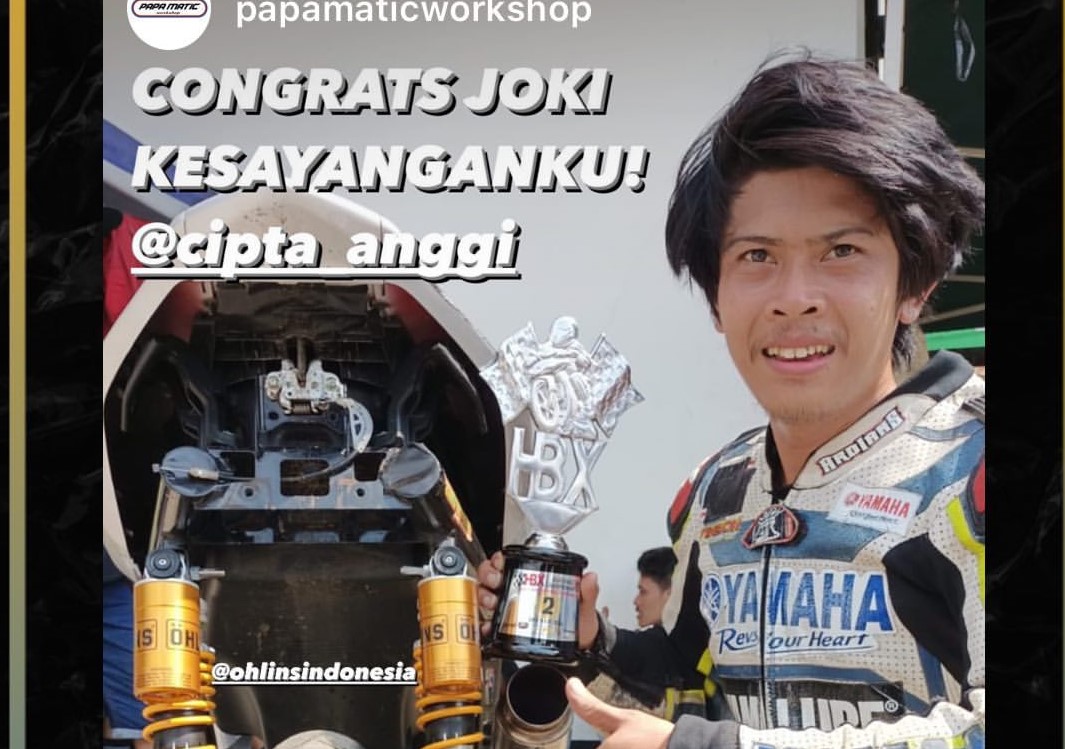 Aerox Road Race. Santibanez TZM Juara ke-2 Pakai Aerox 183 CC di Kelas