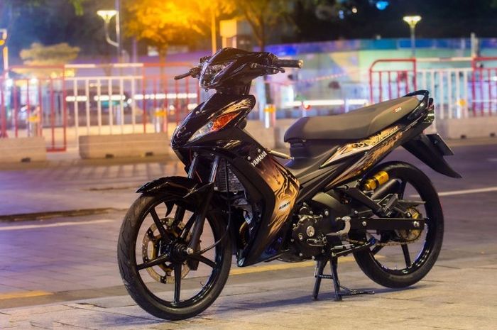 Modifikasi Jupiter Mx 135. Modifikasi Jupiter MX 135, Pakai Ohlins dan Kaki-Kaki Aftermarket