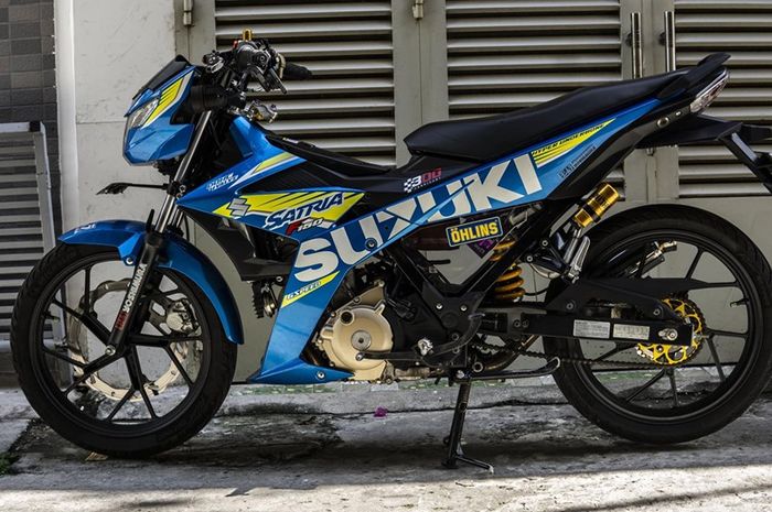 Modifikasi Stria Fu. Modifikasi Suzuki Satria FU Lengkap dengan Kaki-Kaki Ohlins