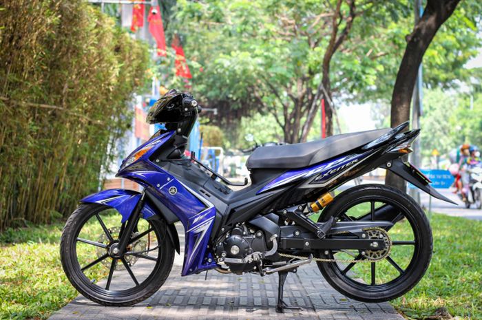 Modifikasi Jupiter Mx 135. Modifikasi Yamaha Jupiter Mx 135, Lengkap dengan Ohlins dan