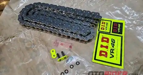 Ukuran Rantai Jupiter Z1. Pilihan Ukuran Rantai DID Edisi Valentino Rossi, Ada Apa Saja?
