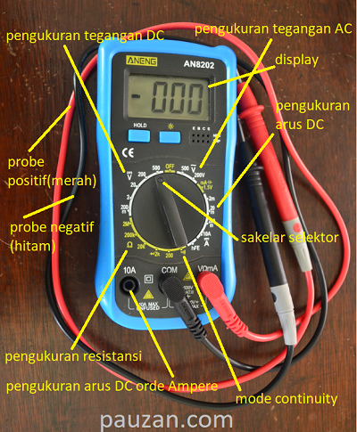 Cara Ukur Resistor Dengan Avo Digital. Cara Menggunakan Multimeter / Multitester / AVOmeter Digital