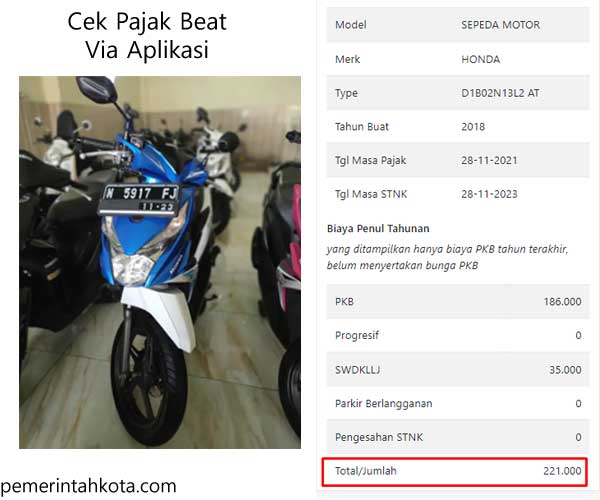 Pajak Beat Street 2020. TERBARU!! Tarif Pajak Honda Beat & Dendanya Update 2023