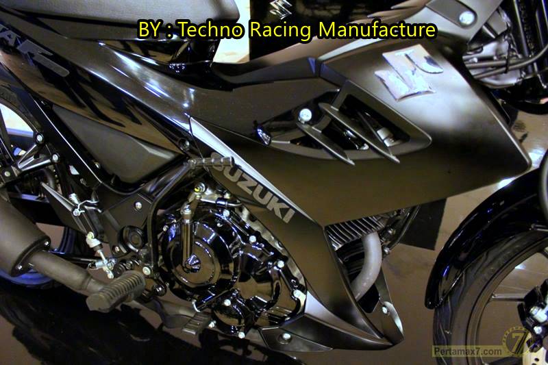 Jaket Satria Fu. Suzuki Satria F 150 Black Predator di banderol Rp. 21 jutaan