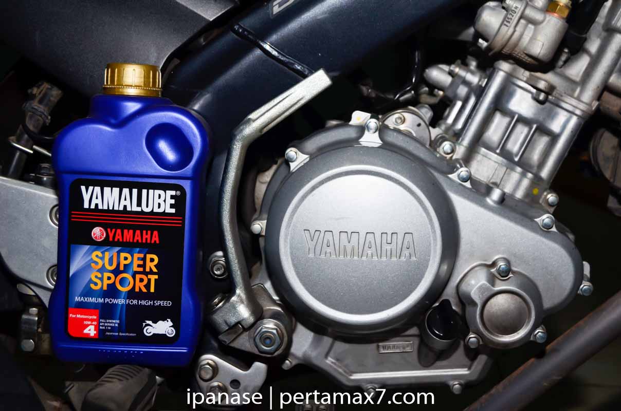 Vixion Pakai Oli Yamalube Super Sport. Pertamax7.com Jadi Konsumen Pertama Uji Oli Yamalube Super