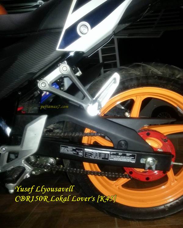 Spakbor Kolong Byson. Bikin Keren Honda CBR150R Lokal K45 Pakai Spakbor Kolong