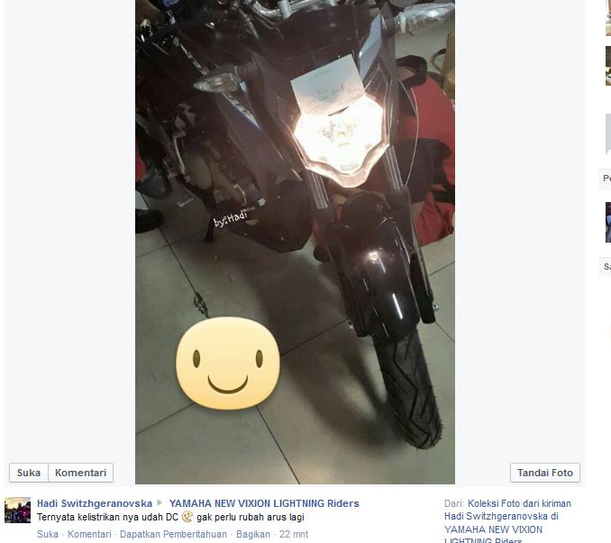 Apakah Vixion Advance Sudah Dc. weleh Lampu depan Yamaha New Vixion Advance sudah full DC