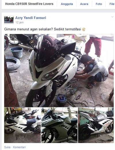 New Vixion Fairing Ninja 250. Modifikasi Honda CB150R fairing ala Ninja 250 FI, gimana om
