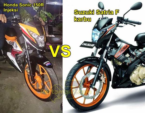 Harga Honda Sonic 150 Vs Satria Fu. Awas....Harga Honda Sonic 150R Injeksi akan Mepet Suzuki Satria