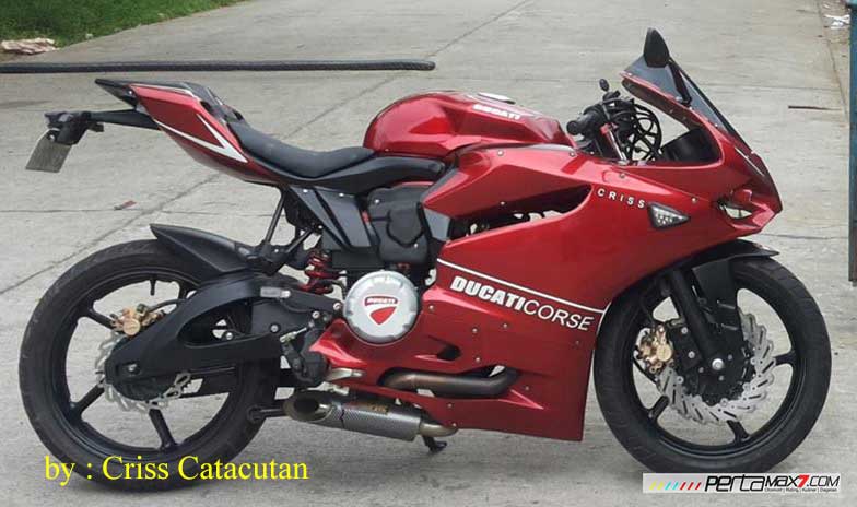 Vixion Modif Ducati. modifikasi yamaha vixion jadi ducati panigale