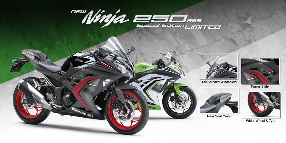 Ban Battlax S20 Ninja 250 Fi. Kawasaki Luncurkan Ninja 250FI Special Edition Limited ABS pakai