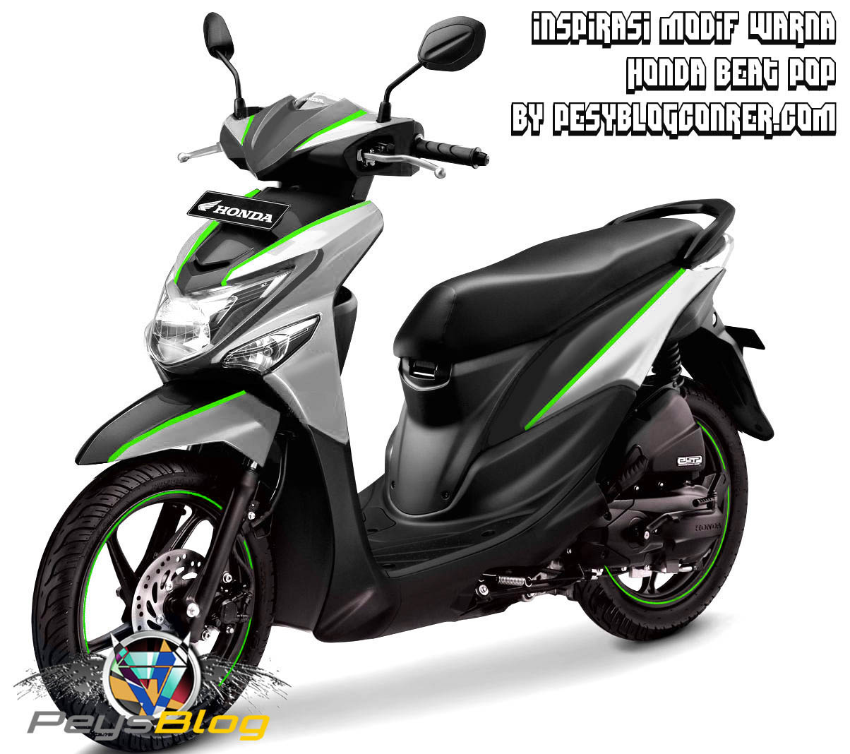 Cara Modif Motor Honda Beat Pop. Koleksi Ide Modif Honda Beat Pop Hitam Terupdate