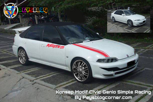 Modifikasi Genio Simple. Modifikasi Civic Genio Simple Racing