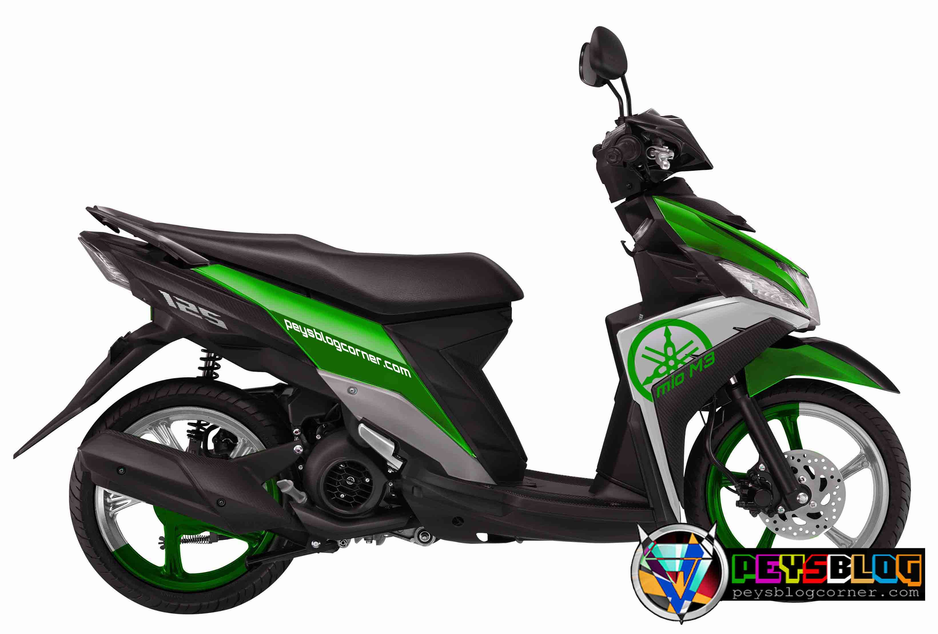 Modifikasi Mio M3 Warna Hitam. 84 Modifikasi Motor Mio M3 Warna Hitam