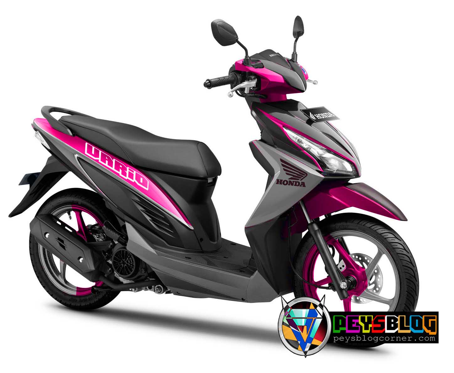 Modifikasi Vario 110 Karbu Warna Pink. Modif Vario 110 Warna Pink