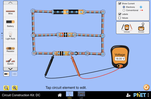 Sambungan Listrik Paralel. Circuit Construction Kit: DC