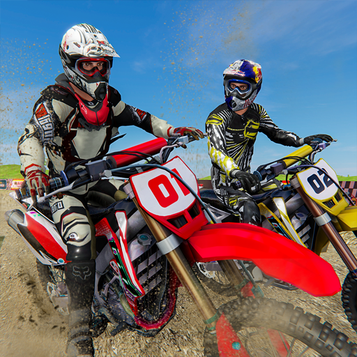 Balapan Motor Cross. kotoran trek balap motorcross