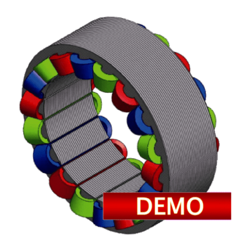 Gambar Spul Motor. Asynchronous Motors Tools demo