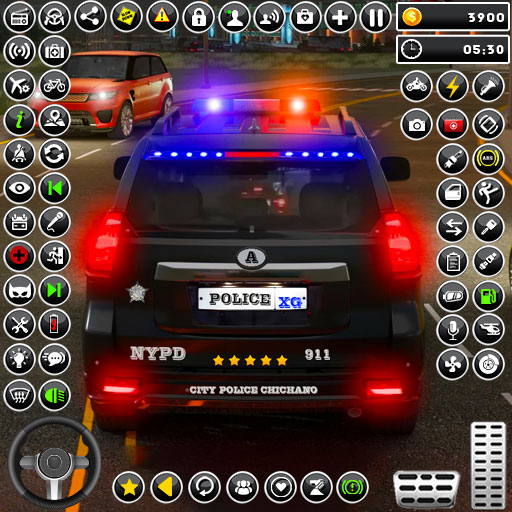 Gambar Pak Polisi. Pak polisi Super Mobil Parkir