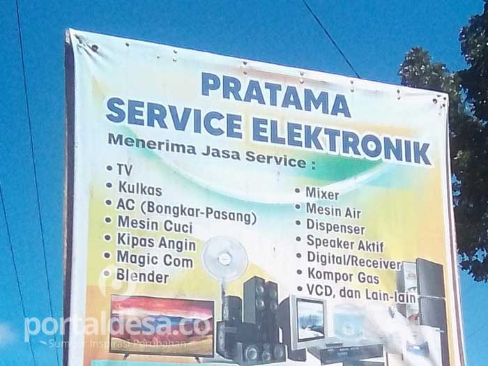 Bengkel Service Elektronik. Bengkel Pratama Service Elektronik di Desa Mogae Layani Service