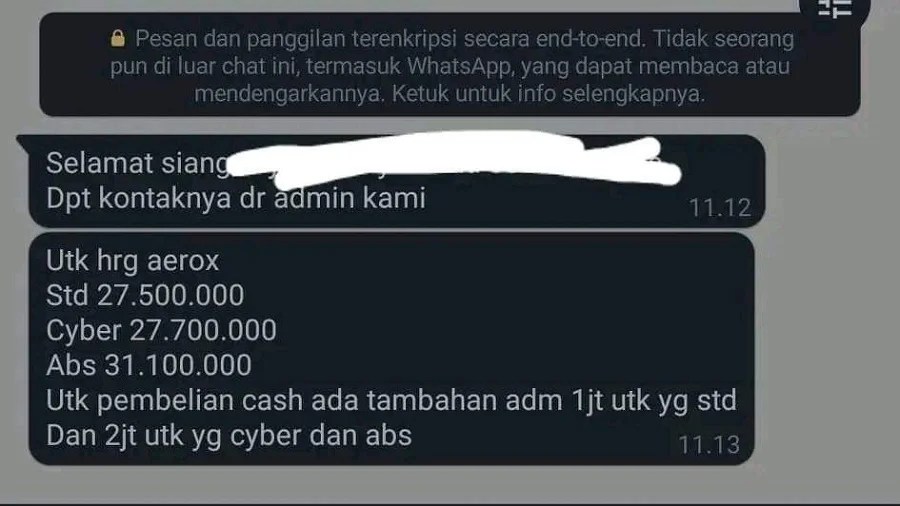 Biaya Tambahan Beli Motor Cash. Viral! Niat Ingin Beli Motor Cash, Malah Diminta Bayar Admin Sejuta