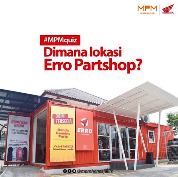 Toko Spare Part Motor Honda Surabaya. Pusat Jualan Spare Part Honda motor di Surabaya