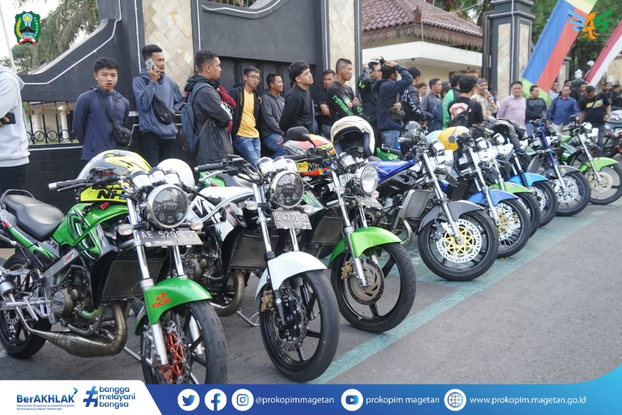 Kopdar Ninja 2 Tak. Penjabat Bupati Magetan Hergunadi Berangkatkan Kopdar Mostly 2