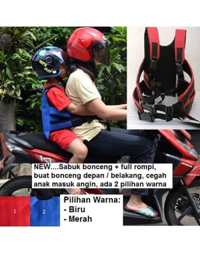 Gendongan Anak Di Motor. Jual Rompi Sabuk bonceng anak di Motor