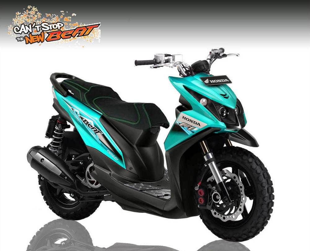 Modifikasi Motor Beat 2014 Warna Putih. Kumpulan Gambar Modifikasi Motor Honda Beat 2014