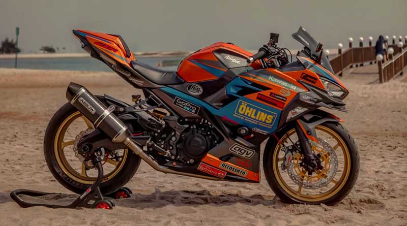 Warna Velg Ninja 250 Fi. Modifikasi Kawasaki Ninja 250 Fi Berkonsep MotoGP