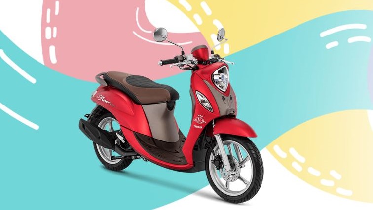 Motor Fino Merah. Fino Grande Merah Yang Bikin Hati Senang