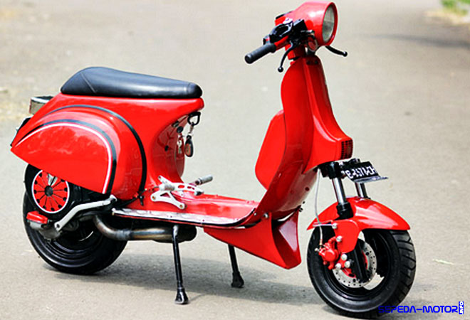 Cara Bikin Mesin Vespa Racing. Ini Dia Cara Modifikasi Vespa PX Jadi Racing