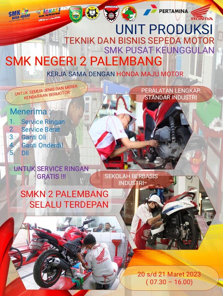 Kerjasama Bengkel Motor. Launching Bengkel Service “Oli Mart” Unit Produksi Bengkel Teknik