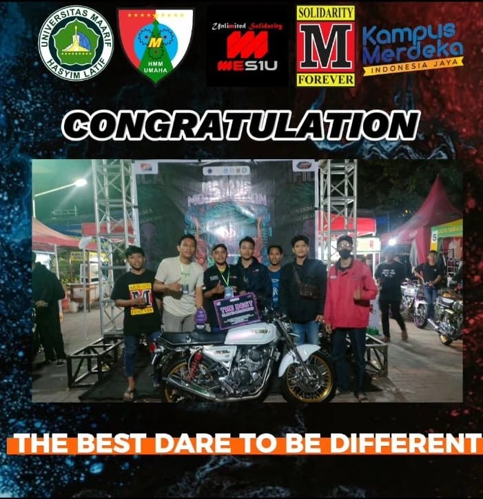 Modifikasi Motor Sport. Prodi S1 Teknik Mesin UMAHA Raih Juara 3 Lomba Modifikasi