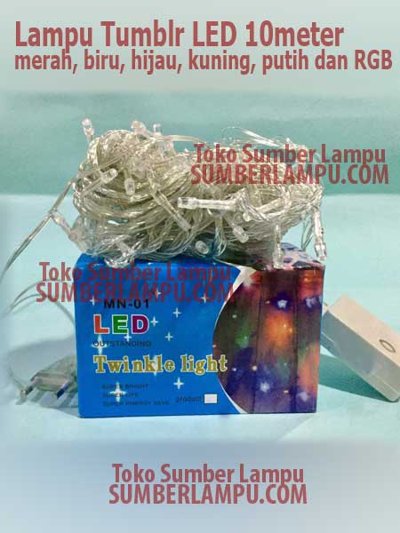 Lampu Tumblr Led. Jual Lampu Natal LED 10 meter Tumblr Berbagai