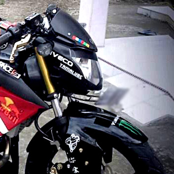Lampu Depan Vixion Variasi Skotlet. Pasang skotlet di headlamp bikin New Vixion tambah ganteng
