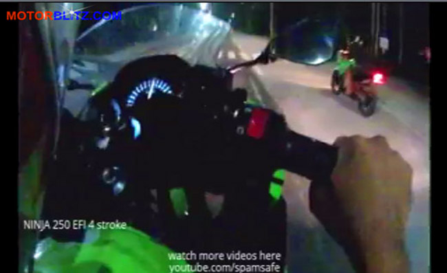Drag Ninja 2 Tak. Ninja 150 2 tak vs Ninja 250 FI drag race 1000 meter.